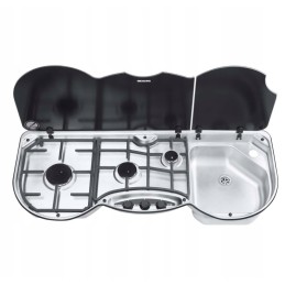 Sink, three-burner cooker, right, Thetford 353