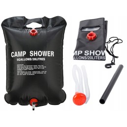 Camping solar tourist shower 20l