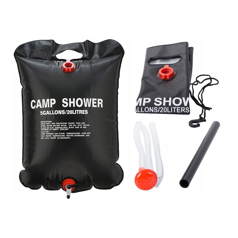 Camping solar tourist shower 20l