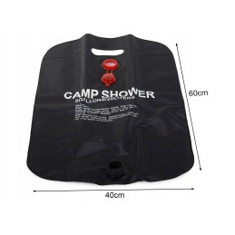 Camping solar tourist shower 20l