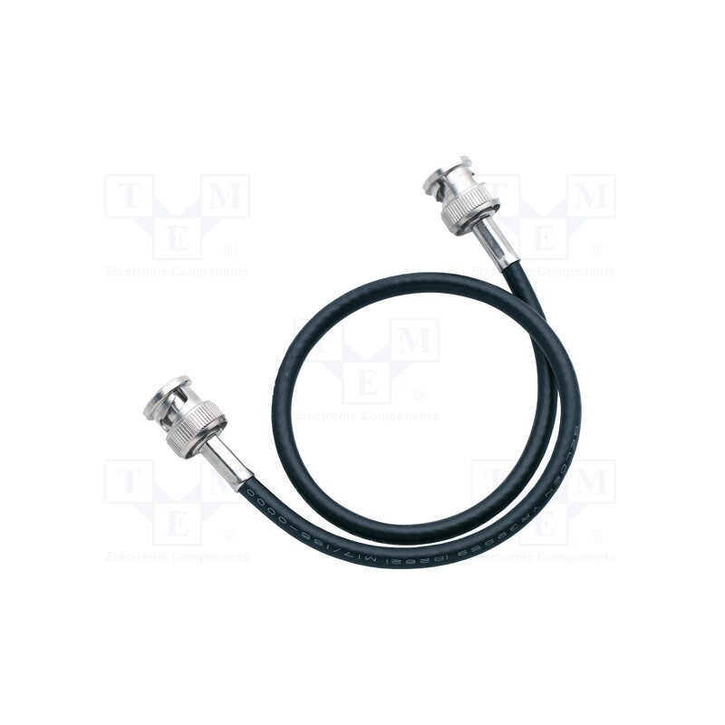 1 pcs x MUELLER ELECTRIC - BU-5050-B-36-0 - Test lead, BNC plug,both sides, Len: 0.9m, Plating: gold-plated