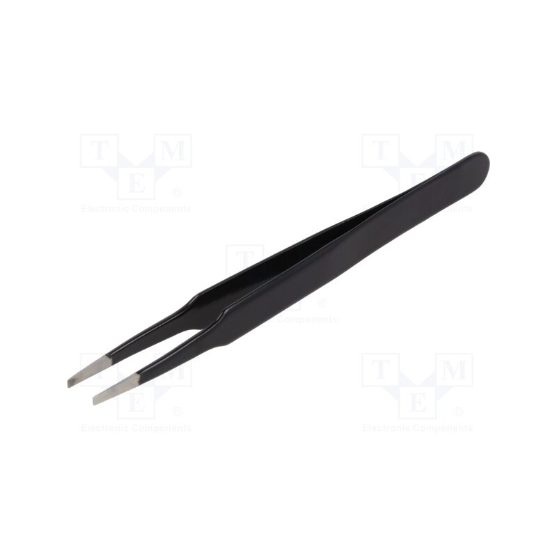 1 pcs x BERNSTEIN - 5-859-13 - Tweezers, Blade tip shape: flat, Tweezers len: 125mm, ESD