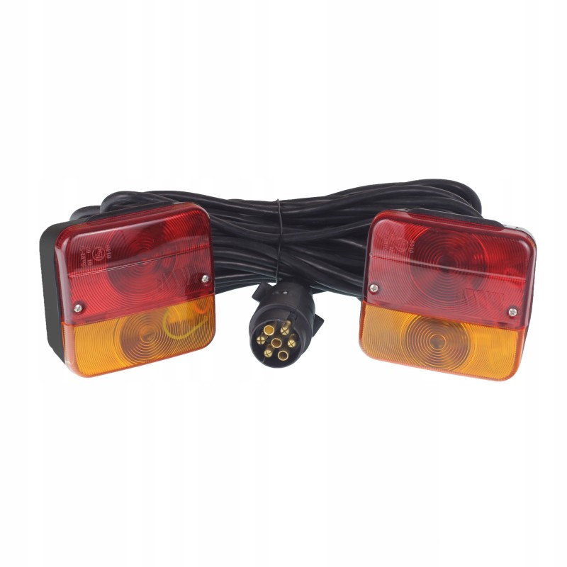 Trailer trailer rear lamp 12v, 7-5m cable with bulbs, set