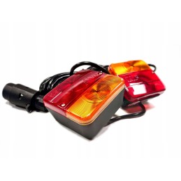 Trailer trailer rear lamp 12v, 7-5m cable with bulbs, set