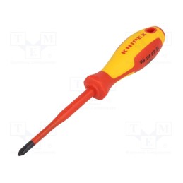 1 pcs x KNIPEX - 98 24 02 SL - Screwdriver, insulated, Phillips, PH2, Blade length: 100mm, 1kVAC