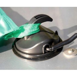 Suction cup for attaching to vestibule tents