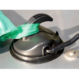 Suction cup for attaching to vestibule tents
