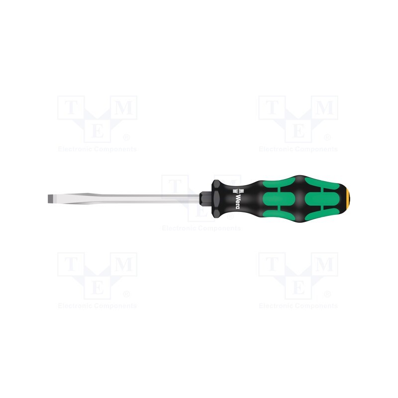 1 pcs x WERA - 5007674001 - Screwdriver, slot, 6,5x1,2mm, Blade length: 125mm