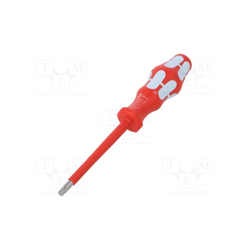 1 pcs x WERA - 5022766001 - Screwdriver, insulated, Torx®, TX30, Blade length: 100mm