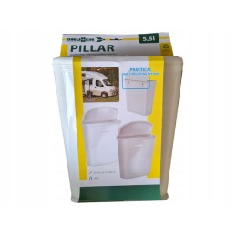 Brunner gray pillar waste bin