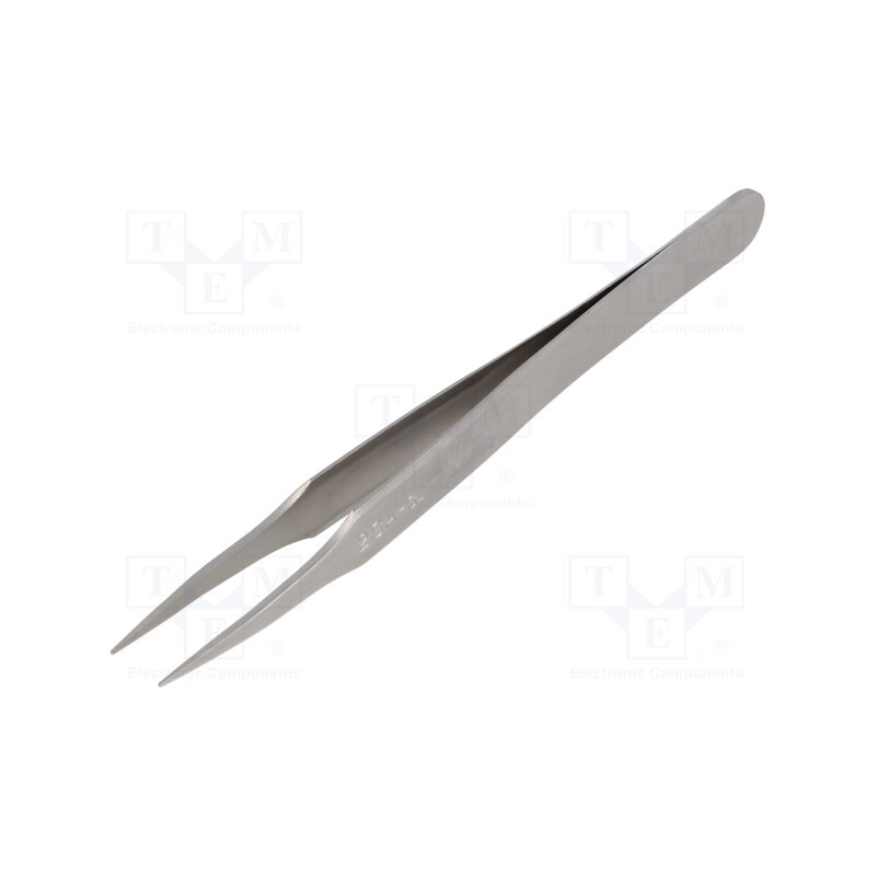 1 pcs x WELLER - 2SASL - Tweezers, 115mm, for precision works, Blades: curved