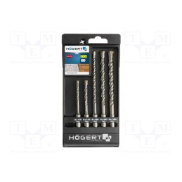 1 set x Hu00d6GERT TECHNIK - HT6D370 - Drill set, for concrete, concrete, Kind of holder: SDS-Plus®