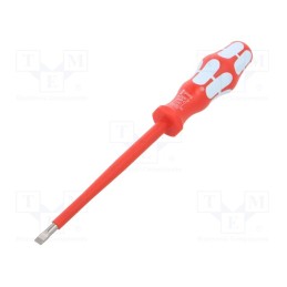 1 pcs x WERA - 5022732001 - Screwdriver, insulated, slot, 5,5x1,0mm, Blade length: 125mm