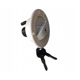 Short white water inlet for a camper trailer