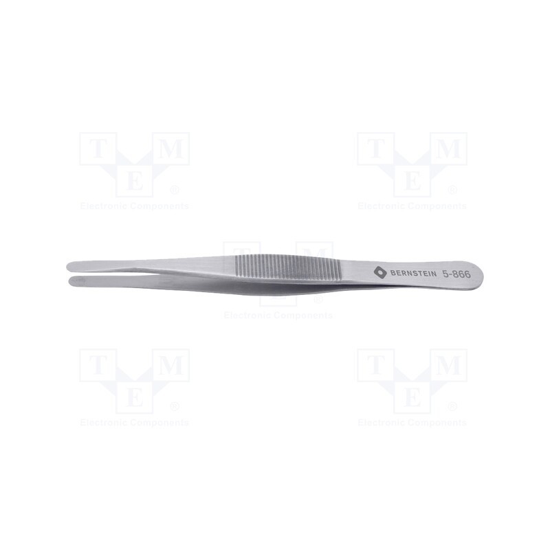 1 pcs x BERNSTEIN - 5-866 - Tweezers, 120mm, Blade tip shape: flat,rounded, universal