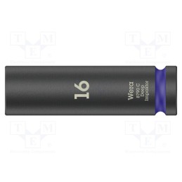 1 pcs x WERA - 5004833001 - Socket, 6-angles,socket spanner,impact, HEX 16mm, 1/2', 83mm