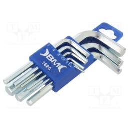 1 set x BM GROUP - 1620 - Wrenches set, hex key, 9pcs.