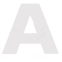 Toyota sticker letter A e0044651