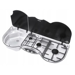 Thetford 353 left three-burner sink and stove