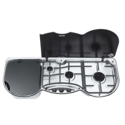 Thetford 353 left three-burner sink and stove