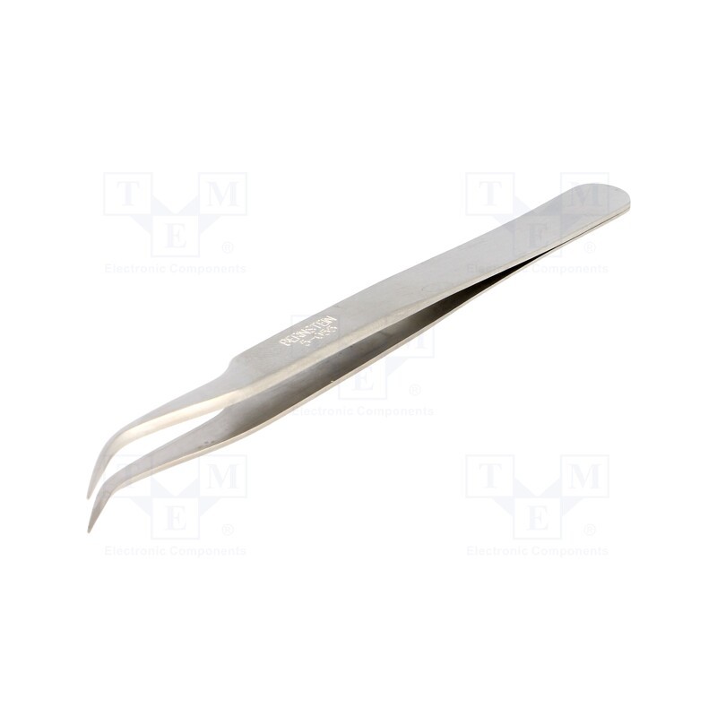 1 pcs x BERNSTEIN - 5-055 - Tweezers, 120mm, for precision works, Blades: narrow, 15g