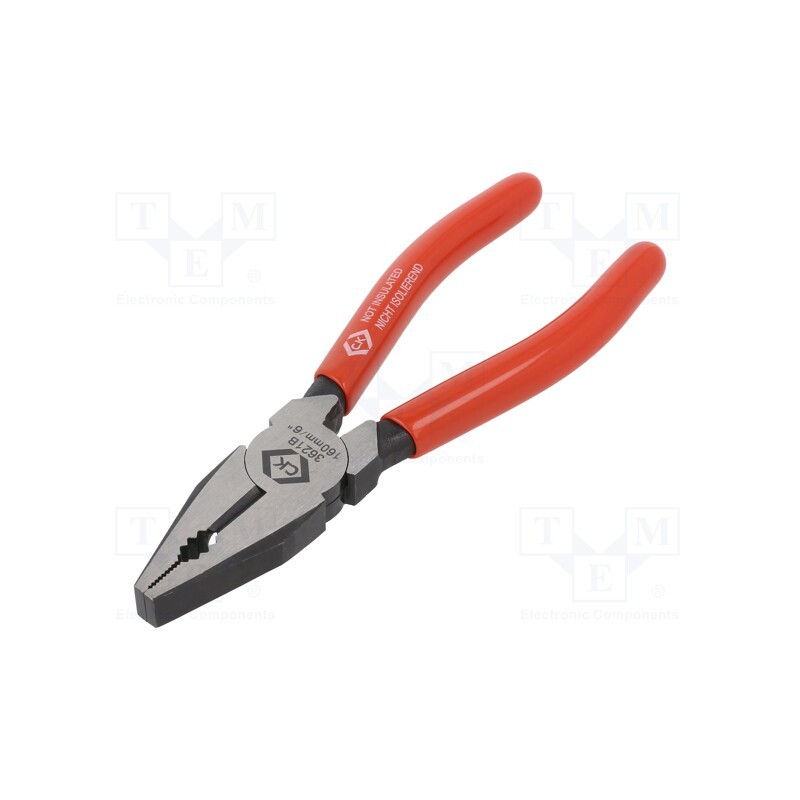 1 pcs x C.K - T3621B 6 - Pliers, universal, 160mm, for bending, gripping and cutting