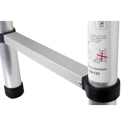 Telescopic folding ladder for a Brunner camper