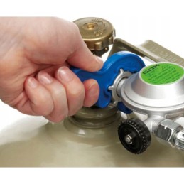 Blue gas cylinder key, reducer minitool