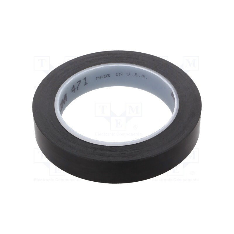 1 pcs x 3M - 471-19-33/BK - Tape: marking, black, L: 33m, W: 19mm, Thk: 0.13mm, 2.5N/cm, 130%