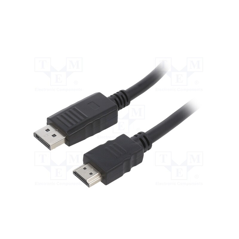 1 pcs x GEMBIRD - CC-DP-HDMI-6 - Cable, DisplayPort 1.1,HDMI 2.0, DisplayPort plug,HDMI plug