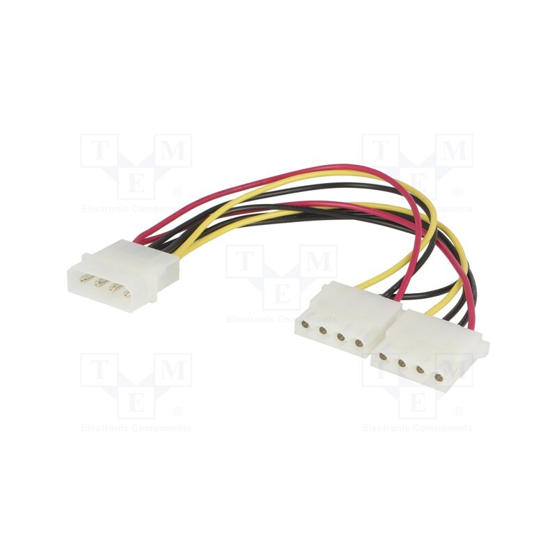 1 pcs x BQ CABLE - CAB-DC1 - Splitter, Molex male,Molex female x2, 0.2m