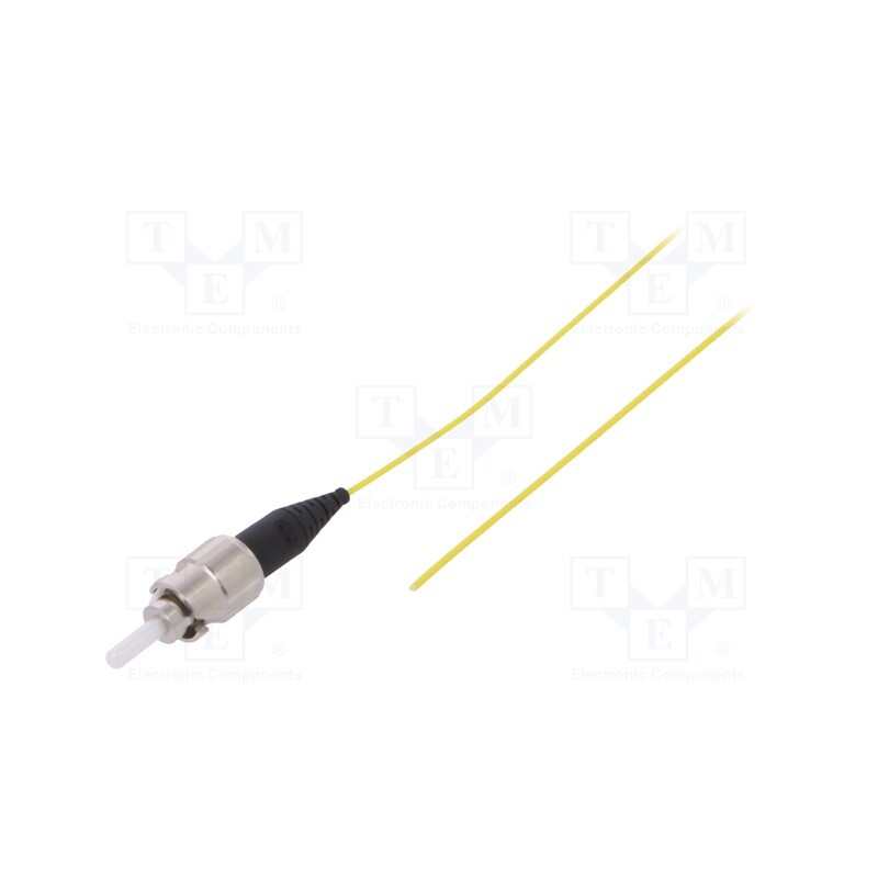 1 pcs x FIBRAIN - G-ST-XX-S-001.0-P9-D-09-Y - Optic fiber pigtail, ST/UPC, 1m, Optical fiber: 900um, yellow