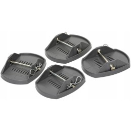 Berger trailer foot pads, 4 pcs