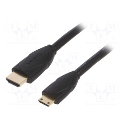 1 pcs x VENTION - VAA-D02-B100 - Cable, HDMI 2.0, HDMI plug,mini HDMI plug, PVC, 1m, black