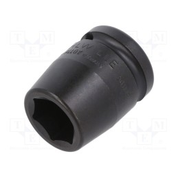 1 pcs x STAHLWILLE - 23010017 - Socket, 6-angles,socket spanner,impact, HEX 17mm, 1/2', 38mm