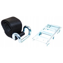 Straight buckle, galvanized, belt with wire, tension 80 cm, set