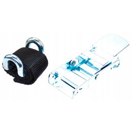 Straight buckle, galvanized, belt with wire, tension 80 cm, set