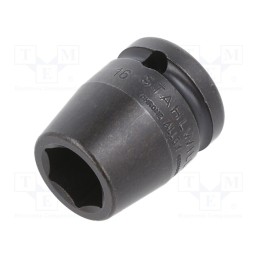 1 pcs x STAHLWILLE - 23010016 - Socket, 6-angles,socket spanner,impact, HEX 16mm, 1/2', 38mm