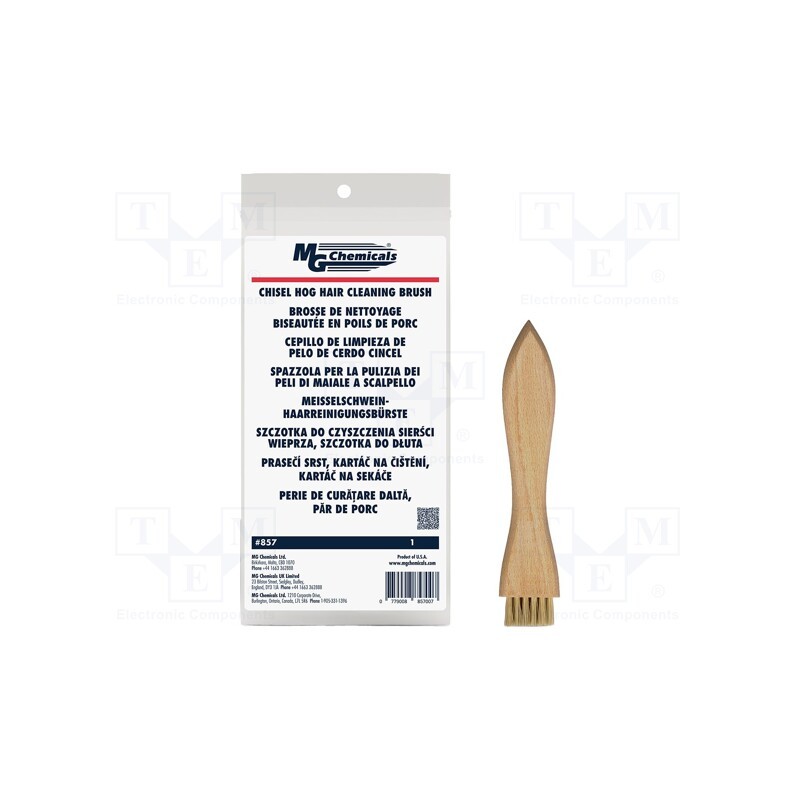 1 pcs x MG CHEMICALS - 857 - Tool: brush, hog hair, L: 120mm, for precision work, single sided