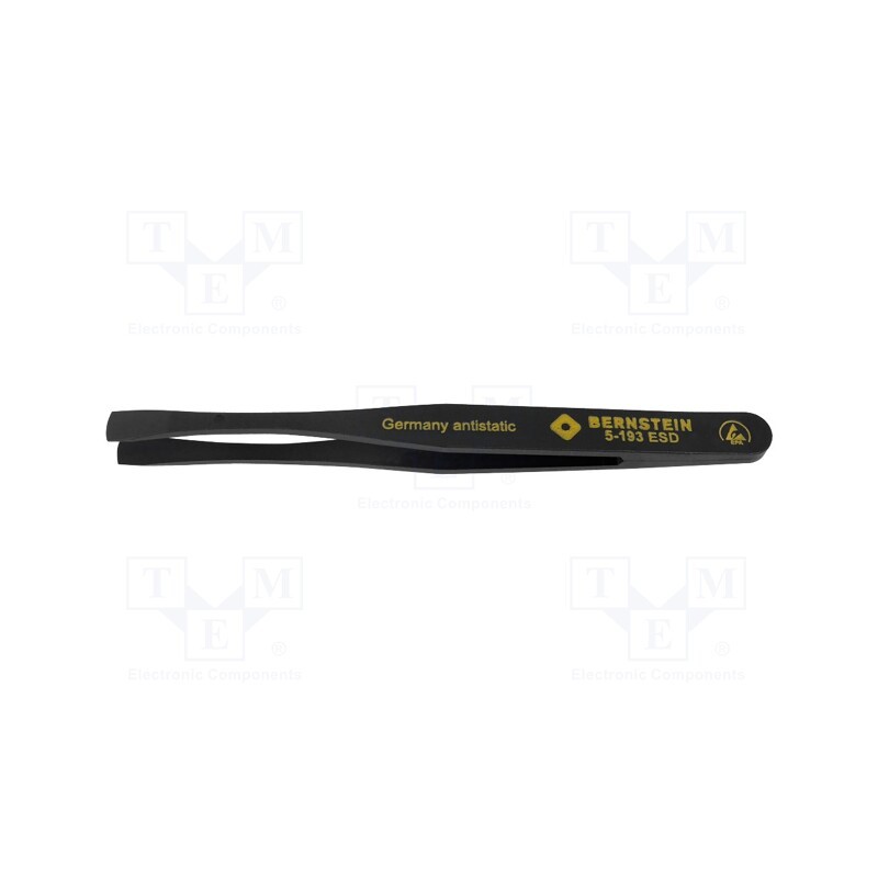 1 pcs x BERNSTEIN - 5-193 - Tweezers, Blade tip shape: shovel, Tweezers len: 120mm, ESD