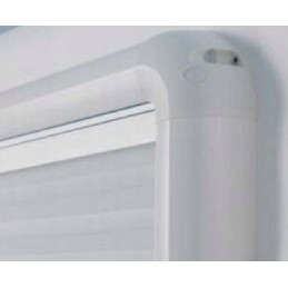 Pleated window blind with mosquito net 900x550