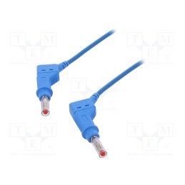 1 pcs x STu00c4UBLI - 66.9408-10023 - Test lead, 32A, banana plug 4mm,both sides, Urated: 600V, Len: 1m