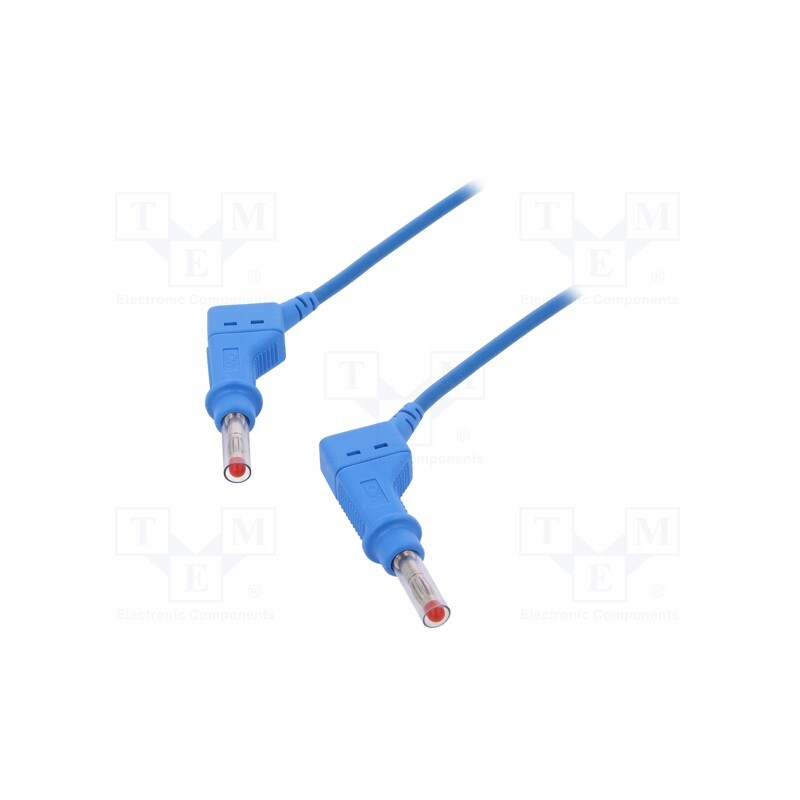 1 pcs x STu00c4UBLI - 66.9408-10023 - Test lead, 32A, banana plug 4mm,both sides, Urated: 600V, Len: 1m