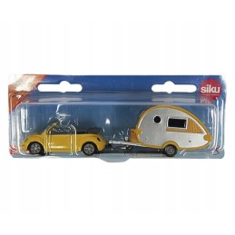 Siku toy convertible VW trailer silver