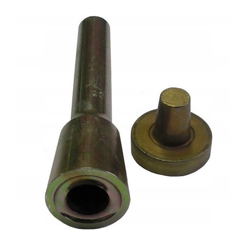 Reverse crimping tool for round tarpaulin eyelets 10 mm