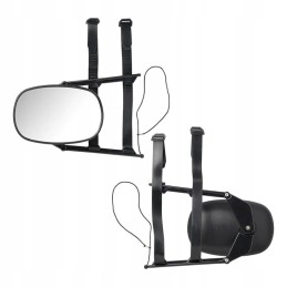 Additional mirror for towing a large SUV 4x4 caravan