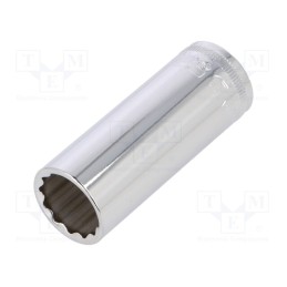 1 pcs x BAHCO - A7402DM-17 - Socket, 12-angles,socket spanner, 3/8', Socket bit length: 60mm