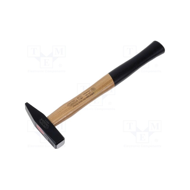 1 pcs x C.K - T4227A 0300 - Hammer, fitter type, 300g, carbon steel, wood (ash)