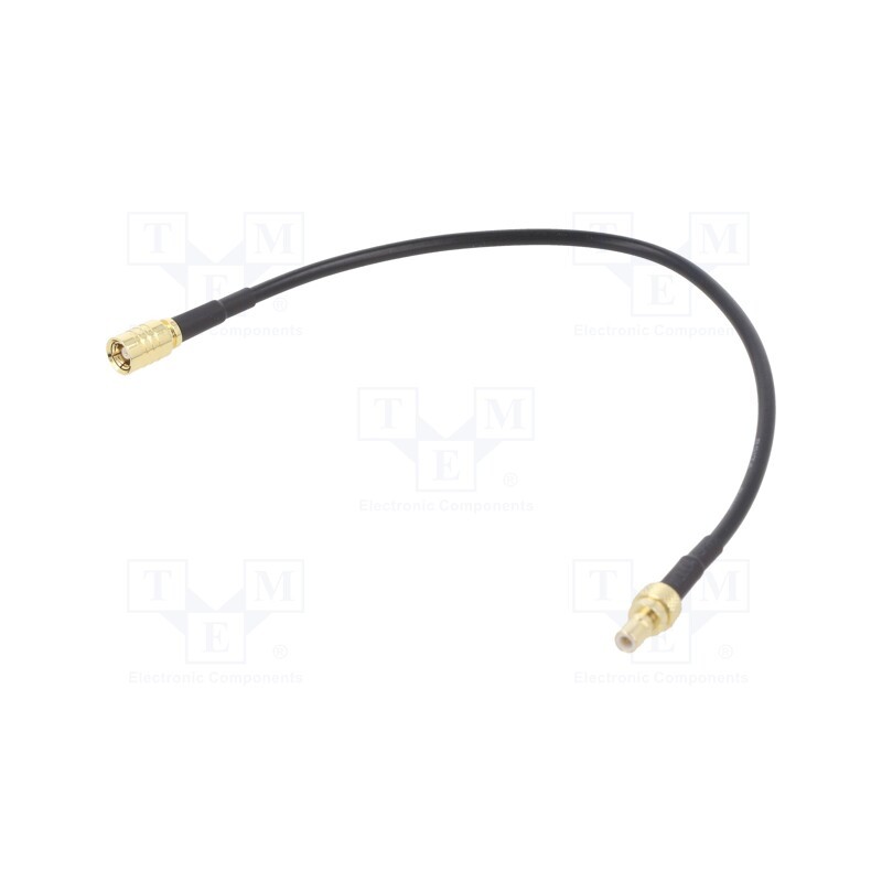 1 pcs x MFG - EXT-SMB20 - Cable, 0.2m, SMB male,SMB female, black, straight