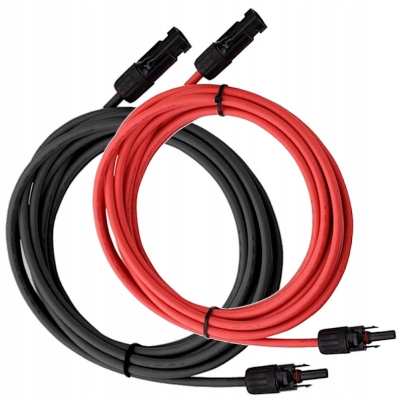 Set of solar cables 2x5m 6mm2 mc4